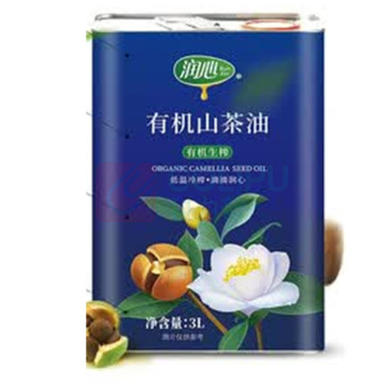 润心 有机生榨山茶油铁罐 3L (铁罐装)
