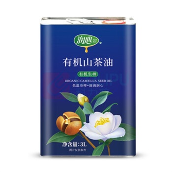 润心 有机生榨山茶油铁罐 3L (铁罐装)