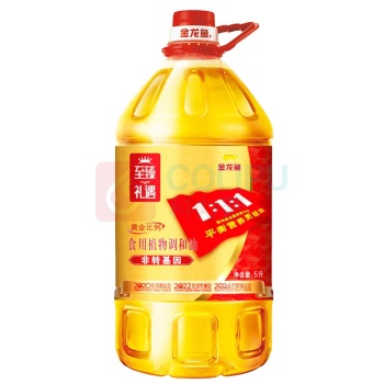 金龙鱼 至臻礼遇黄金比例调和油 5L/桶 (非转基因)