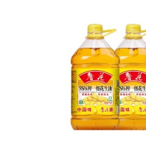 鲁花 5S压榨一级花生油 5L*2桶/组
