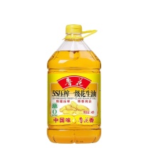 鲁花 5S压榨一级花生油 4L/桶
