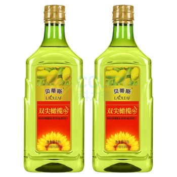 贝蒂斯 BETIS 双尖橄榄葵花油吉庆版礼盒 1L*2瓶/盒