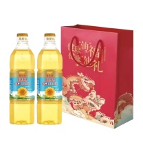 金龙鱼 健健康康压榨一级 葵花籽油礼盒 900ml*2