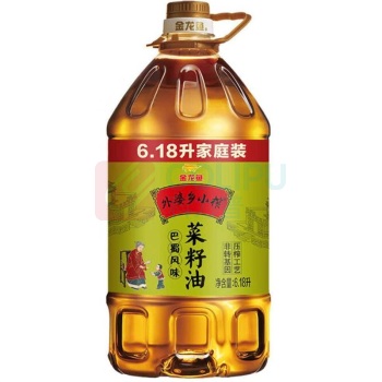 金龙鱼 外婆乡小榨巴蜀风味菜籽油 6.18L 计量单位:桶