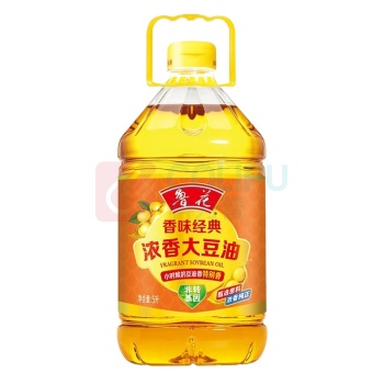 鲁花 香味经典浓香大豆油 5L