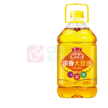 鲁花 厨中香浓香大豆油 4L