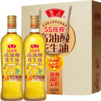 鲁花 高油酸花生油简装礼盒 750ml*2盒