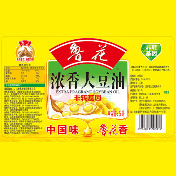 鲁花 大豆油 5L/桶 (非转基因)