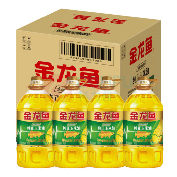 金龙鱼 纯正玉米油 4L*4桶/箱 (非转基因)