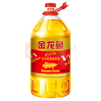 金龙鱼 黄金比例食用植物调和油 5L/桶 (转基因)