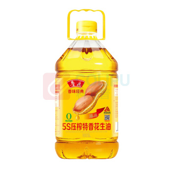 鲁花 香味经典5S压榨特香花生油 5L/桶