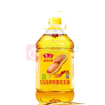 鲁花 香味经典5S压榨特香花生油 5L/桶