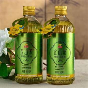 金龙鱼 金山茶特级山茶油 500mL*2