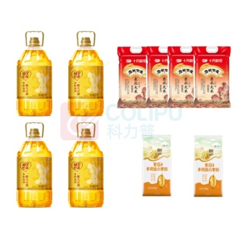 米面粮油套餐一(福临门 非转豆5L*4+十月稻田 东北大米2.5kg*4+福临门 多用途小麦粉2.5kg*2)