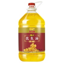 金龙鱼 压榨一级纯正花生油 5L/桶 4桶/箱