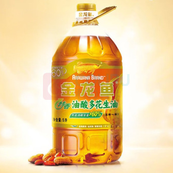 金龙鱼 压榨一级特香油酸多花生油 5L/桶 4桶/箱