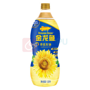 金龙鱼 自然葵香葵花籽油 1.8L/桶 6桶/箱 新老包装随机发货