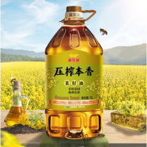 金龙鱼 菜籽油 压榨本香菜籽油 5L 