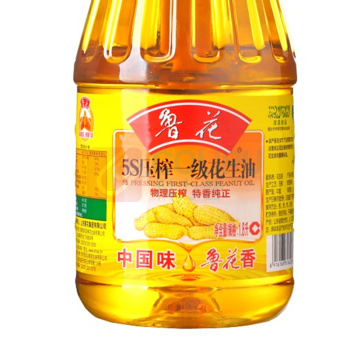 鲁花 食用油 5S 物理压榨 压榨一级 花生油(礼盒) 1.8L*2/盒 6盒/箱