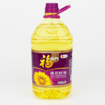 福临门 压榨一级葵花籽油(非转基因) 4L  4桶/箱