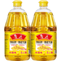 鲁花 食用油 5S 物理压榨 压榨一级 花生油(礼盒) 1.8L*2