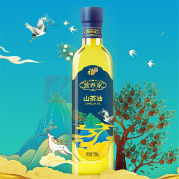 中粮福临门 山茶油 营养家 750ml*2瓶 