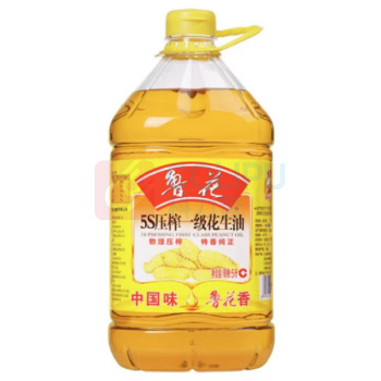 鲁花 食用油 5S 压榨一级 花生油 5L 非转基因
