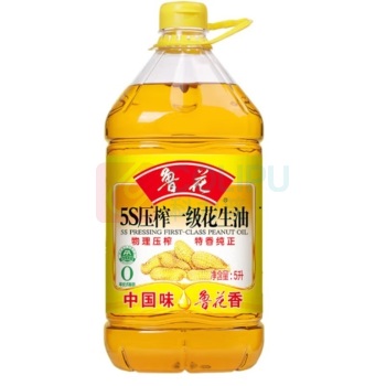 鲁花 食用油 5S 压榨一级 花生油 5L 非转基因