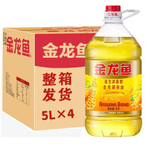 金龙鱼 金龙鱼花生浓香型食用植物调和油5L/桶 4桶/箱 DY27 