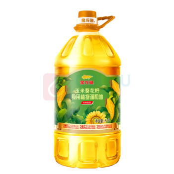 金龙鱼 玉米葵花籽食用植物调和油 5L 桶装 