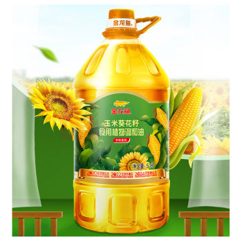 金龙鱼 玉米葵花籽食用植物调和油 5L 桶装 