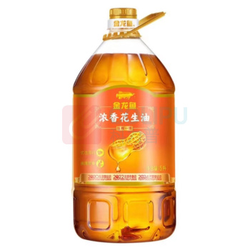 金龙鱼 食用油 压榨 浓香花生油 5L 