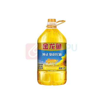金龙鱼 纯正葵花籽油 大桶压榨一级植物油 4L 