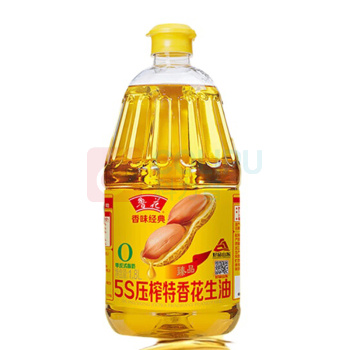 鲁花 食用油 5S 物理压榨 压榨一级 花生油 1.8L