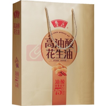 鲁花 食用油 750ml*2礼盒 5S 物理压榨 高油酸花生油