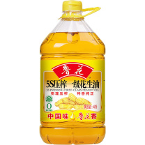 鲁花 一级花生油 5S物理压榨 4L