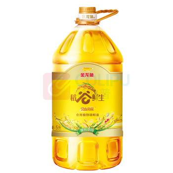 金龙鱼 食用植物调和油 非转基因黄金比例稻谷鲜生 5L 