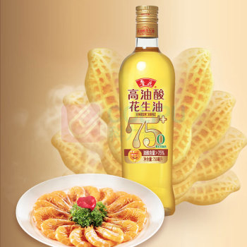 鲁花 用油 5S 物理压榨 压榨一级 高油酸花生油 750ml