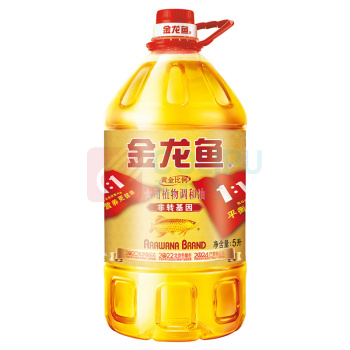 金龙鱼 食用调和油 食用油黄金比例 5L 