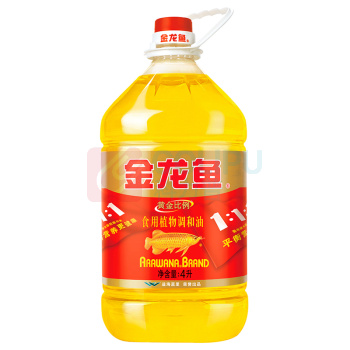 金龙鱼 食用油 黄金比例食用调和油 4L 