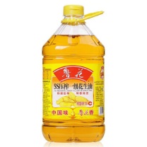 鲁花 花生油 5S压榨一级花生油4L 