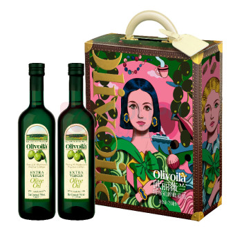 欧丽薇兰 特级初榨橄榄油 750ML*2瓶 