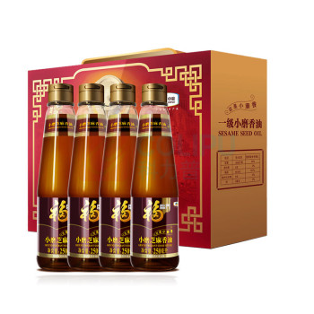 中粮福临门 小磨香油礼盒(一级) 250ml*4 