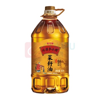 金龙鱼 外婆乡小榨菜籽油(非转基因/物理压榨) 5L 