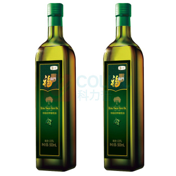 中粮福临门 特级初榨橄榄油礼盒 500ml*2瓶