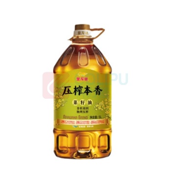 金龙鱼 压榨本香菜籽油 / 5L/桶 4桶/箱 (非转基因)