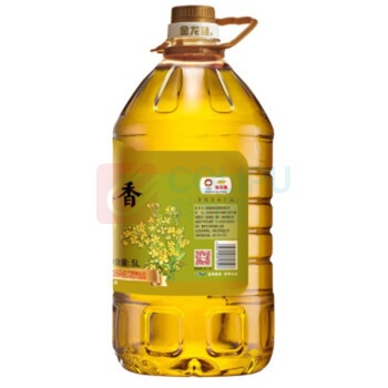 金龙鱼 压榨本香菜籽油 / 5L/桶 4桶/箱 (非转基因)