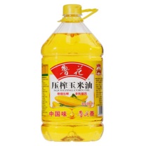 鲁花 压榨玉米油 5L/桶 4桶/箱 (非转基因)