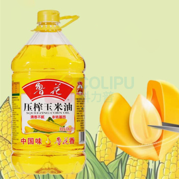 鲁花 压榨玉米油 5L/桶 4桶/箱 (非转基因)