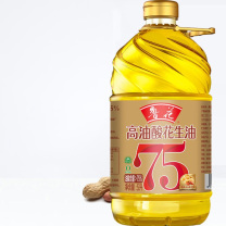 鲁花 食用油5S物理压榨高油酸花生油 5L/桶 